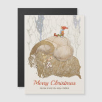 John Bauer Yule geit Julbocken kerstkaart