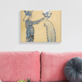 John Bauer - Zet de Prins dan een kroon op goud Canvas Afdruk (Insitu (Woonkamer))