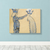 John Bauer - Zet de Prins dan een kroon op goud Canvas Afdruk (Insitu (Houten vloer))