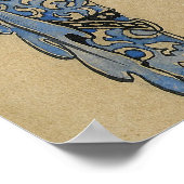 John Bauer - Zet de Prins dan een kroon op goud Poster (Hoek)