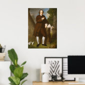 John Beale Bordley - Charles Peale Fine Art Poster (Thuiskantoor)