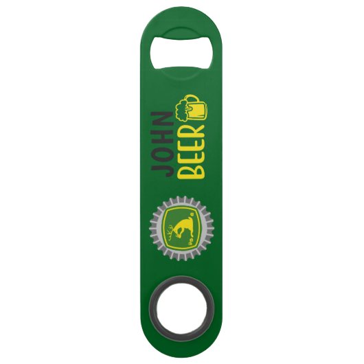 John Beer Steel Bottle Opener Speed Flessenopener (Voorkant)