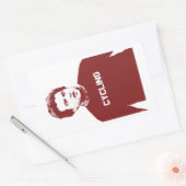 John Belushi Cycling Rechthoekige Sticker (Envelop)
