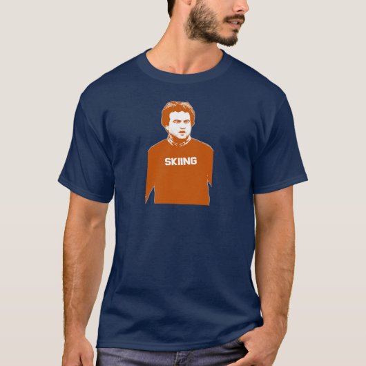 John Belushi Skiing T-shirt (Voorkant)