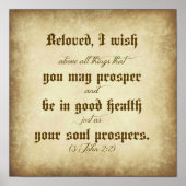 John Bible Beloved, ik wens u veel succes toe Poster (Voorkant)