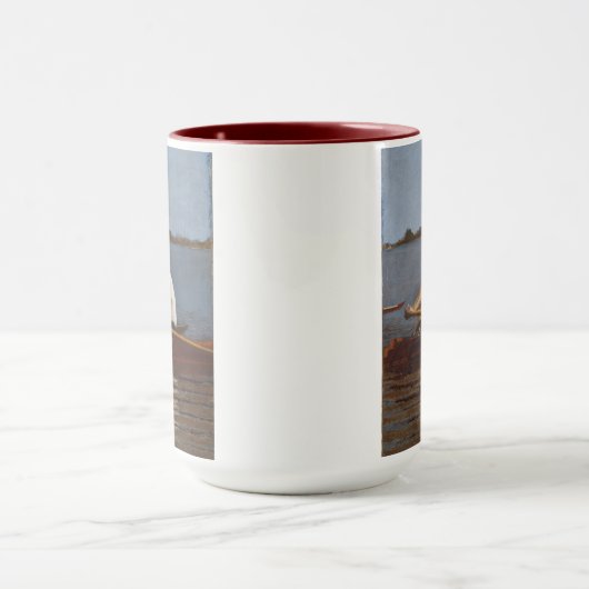 John Biglin in een Single Scull Mok (Midden)