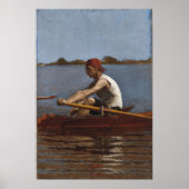 John Biglin in een Single Scull Poster (Voorkant)