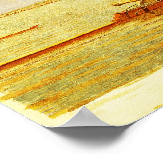 John Biglin in een Single Scull van Thomas Eakins Poster (Hoek)