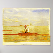 John Biglin in een Single Scull van Thomas Eakins Poster (Voorkant)