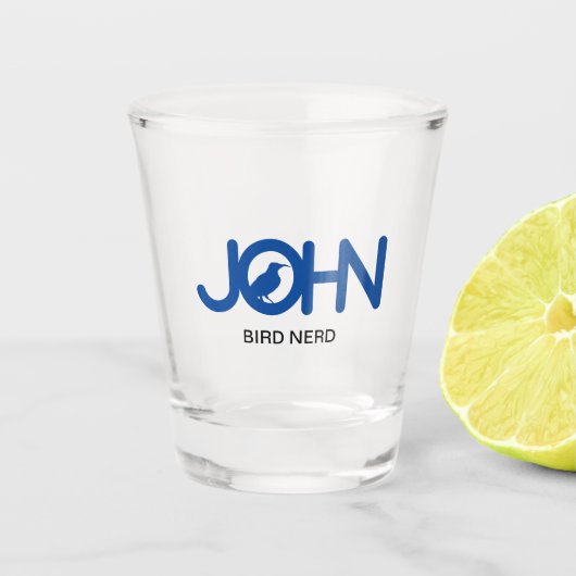 John Bird Nerd Shot Glas (Voorkant)