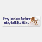 John Boehner Cries Bumpersticker (Voorkant)