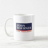 JOHN BOEHNER FOR PRESIDENT (Banner) Koffiemok (Links)