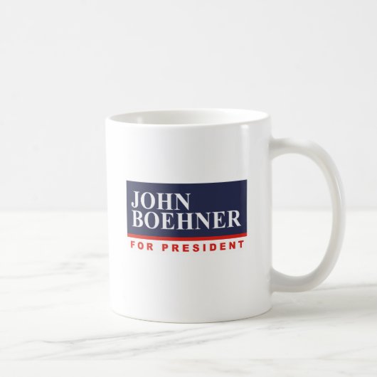 JOHN BOEHNER FOR PRESIDENT (Banner) Koffiemok (Rechts)