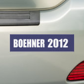 JOHN BOEHNER-verkiezingstandar Bumpersticker (Op auto)