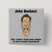 John Boehner Vierkante Button 5,1 Cm (Voorkant)