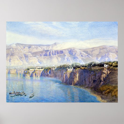 John Brett Near Sorrento Poster (Voorkant)