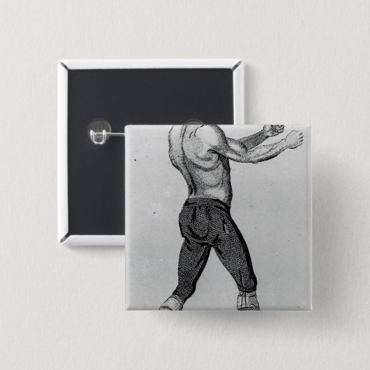 John Broughton Vierkante Button 5,1 Cm (Voorkant /achterkant)