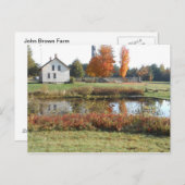 John Brown Boerderij Historic Adirondack Autumn Gr Briefkaart (Voorkant / Achterkant)