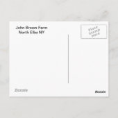 John Brown Boerderij Historic Adirondack Autumn Gr Briefkaart (Achterkant)