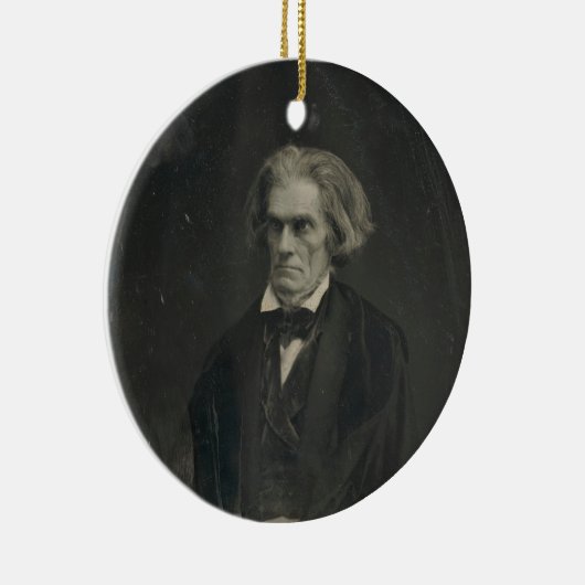 John C. Calhoun van Mathew Brady 1849 Keramisch Ornament (Rechts)