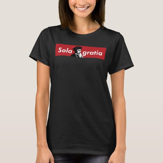 John Calvin Christelijke Protestant Reformatie T-shirt (Voorkant)