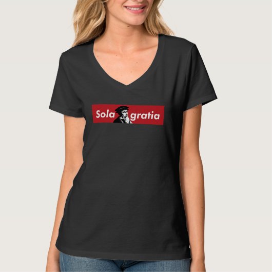 John Calvin Christian  Protestant Reformation T-shirt (Voorkant)