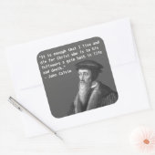 John Calvin (leven en dood) sticker (Envelop)