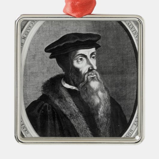 John Calvin Metalen Ornament (Voorkant)