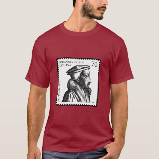 John Calvin's commemorative seal T-shirt (Voorkant)