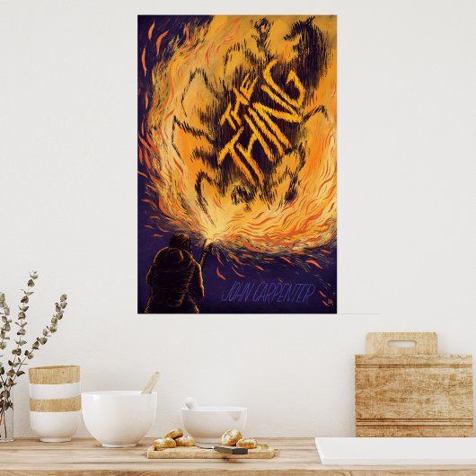 John Carpenters The Thing Poster (Keuken)