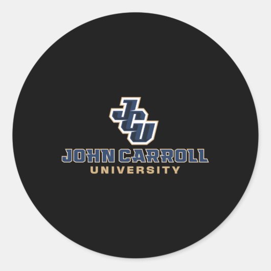 John Carroll Blue Streaks JCU-pictogram Ronde Sticker (Voorkant)
