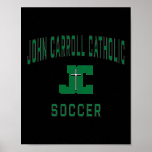 John Carroll katholieke middelbare school Cavalier Poster (Voorkant)