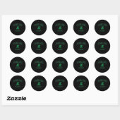 John Carroll katholieke middelbare school Cavalier Ronde Sticker (Vel)
