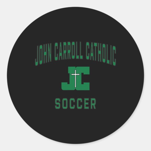 John Carroll katholieke middelbare school Cavalier Ronde Sticker (Voorkant)