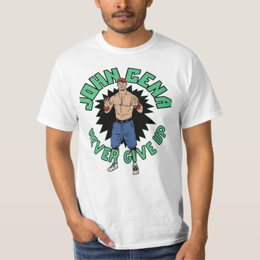 John Cena Never Give Up T-shirt (Voorkant)