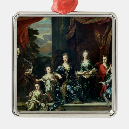 John Churchill 1e hertog van Marlborough Metalen Ornament (Voorkant)