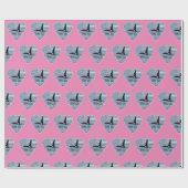 John Coe Orca Killer Whale Pink Cadeaupapier (Vlak)