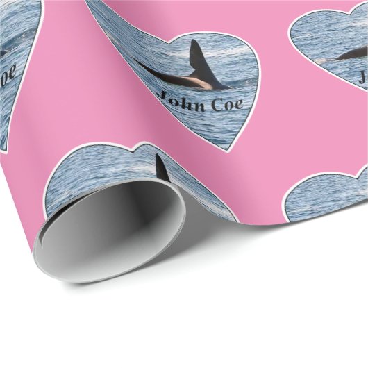 John Coe Orca Killer Whale Pink Cadeaupapier (Rol Hoek)
