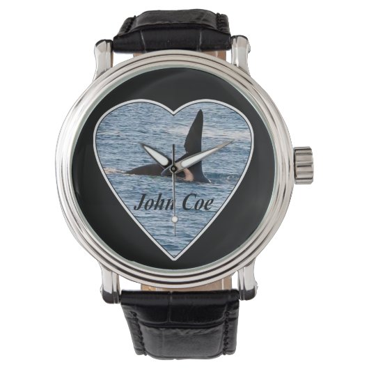John Coe Orca Killer Whale Watch – Eiland Skye Horloge (Voorkant)
