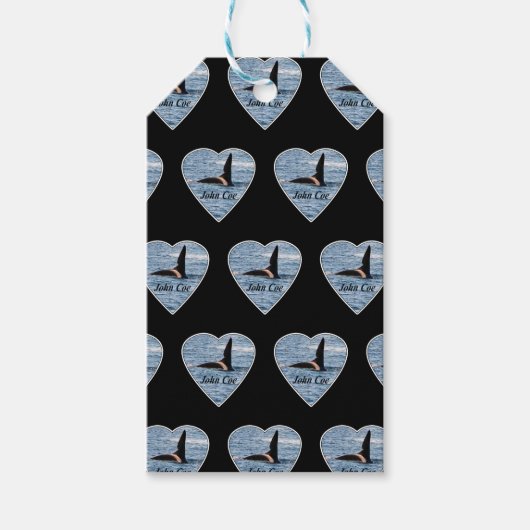 John Coe Orca West Coast Aanpasbare Zwart Cadeaulabel (Voorkant)