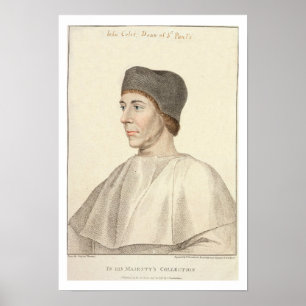 John Colet (c.1467-1519), decaan van St. Paul's en Poster