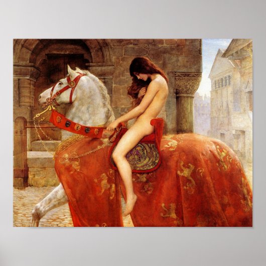 John Collier "Lady Godiva" 1898 Reproduction Poster (Voorkant)