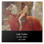 John Collier , “ Lady Godiva ” Tegeltje (Voorkant)