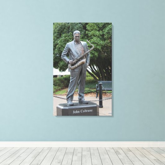 John Coltrane Canvas Afdruk (Insitu (Houten vloer))