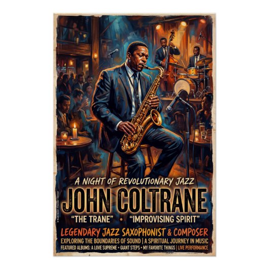 John Coltrane Perfect Poster (Voorkant)