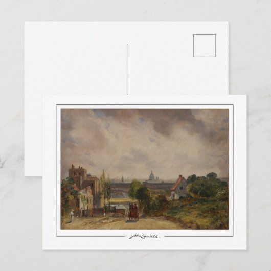 John Constable #20 - Briefkaart met fijne kunst (Voorkant / Achterkant)