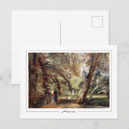 John Constable #409 - Briefkaart met fijne kunst (Voorkant / Achterkant)