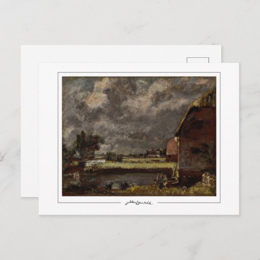 John Constable #480-2 - Kunstmatig Briefkaart (Voorkant / Achterkant)
