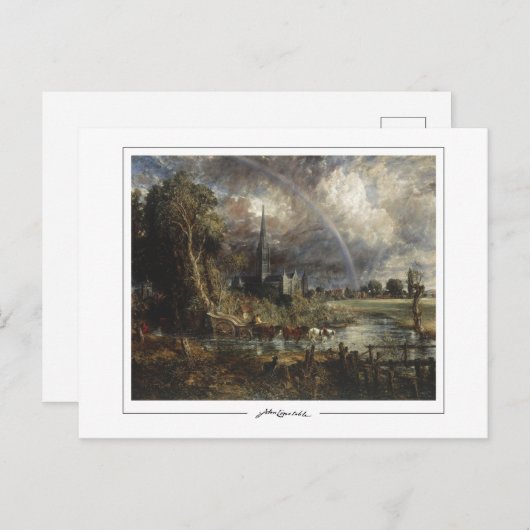 John Constable #520-2 - Kunstmatig Briefkaart (Voorkant / Achterkant)