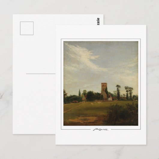 John Constable #74-2 - Briefkaart met fijne kunst (Voorkant / Achterkant)